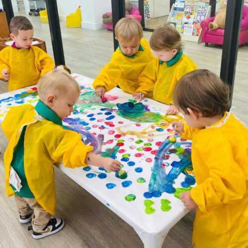 Toddlers learning through play at Key Point Academy
